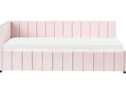 Letto da giorno Velluto LISIEUX 90 x 200 cm Rosa pastello
