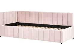 Letto da giorno Velluto LISIEUX 90 x 200 cm Rosa pastello