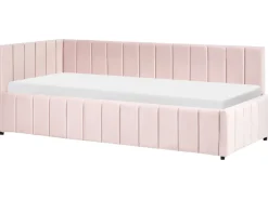 Letto da giorno Velluto LISIEUX 90 x 200 cm Rosa pastello