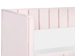 Letto da giorno Velluto LISIEUX 90 x 200 cm Rosa pastello