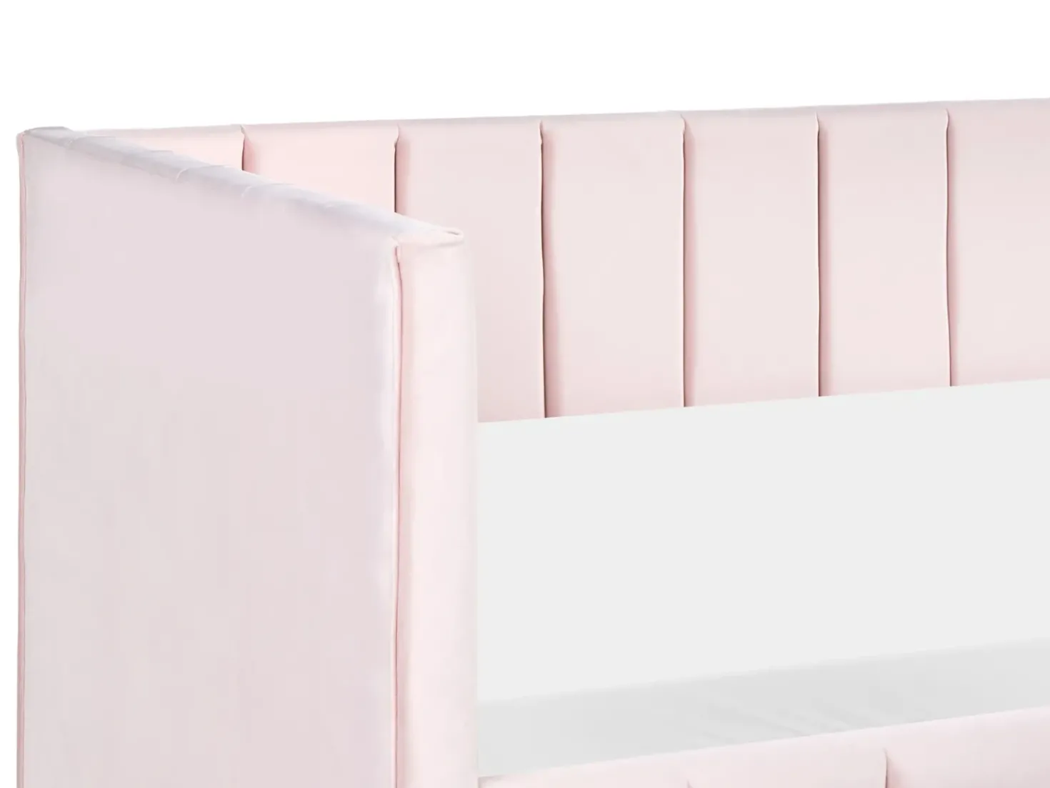 Letto da giorno Velluto LISIEUX 90 x 200 cm Rosa pastello