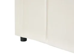 Letto da giorno Velluto LISIEUX 90 x 200 cm Bianco sporco