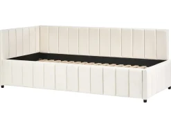 Letto da giorno Velluto LISIEUX 90 x 200 cm Bianco sporco