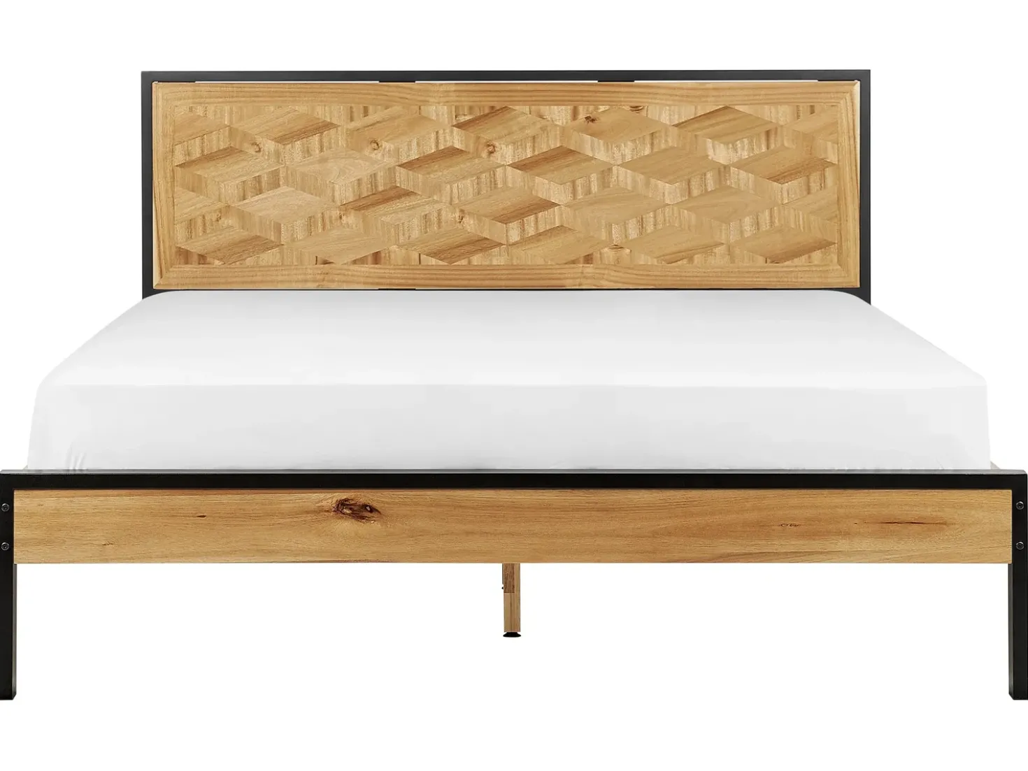 Letto ERVILLERS 160 x 200 cm Acacia naturale