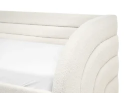 Letto estraibile Bouclé ALBIAC 90 x 200 cm Bianco