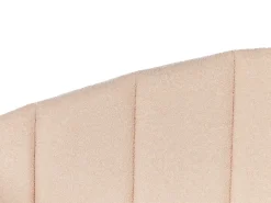 Letto estraibile Bouclé EYBURIE 90 x 200 cm Rosa pesca