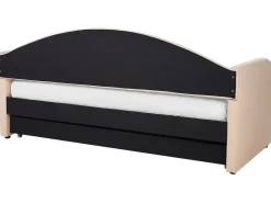 Letto estraibile Bouclé EYBURIE 90 x 200 cm Rosa pesca