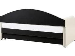 Letto estraibile Bouclé EYBURIE 90 x 200 cm Beige chiaro