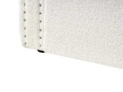 Letto estraibile Bouclé GASSIN 90 x 200 cm Bianco sporco