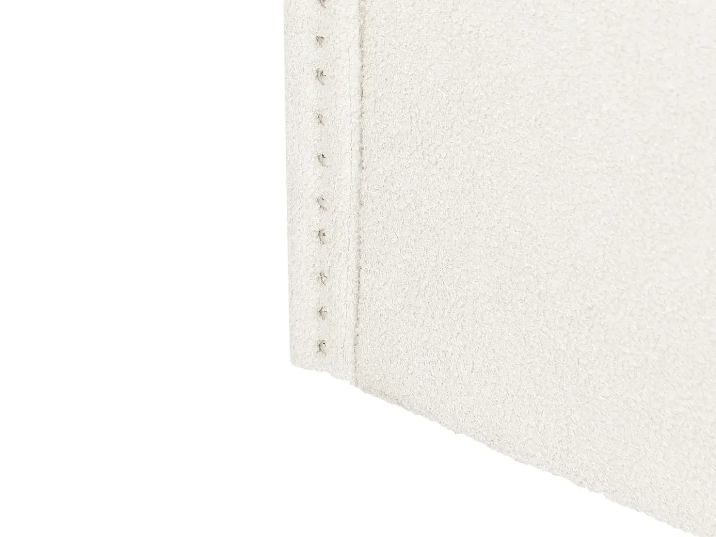 Letto estraibile Bouclé TROYES 90 x 200 cm Beige chiaro