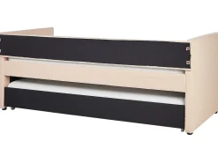 Letto estraibile Bouclé TROYES 90 x 200 cm Rosa pesca