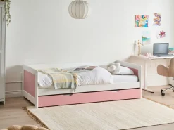 Letto estraibile Legno di pino GRAVELINES 90 x 200 cm Rosa