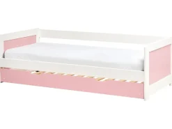 Letto estraibile Legno di pino GRAVELINES 90 x 200 cm Rosa