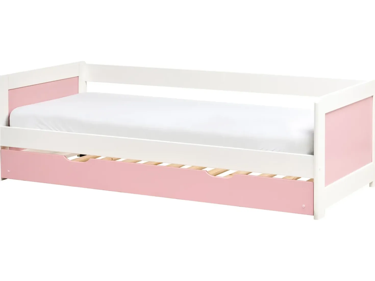 Letto estraibile Legno di pino GRAVELINES 90 x 200 cm Rosa