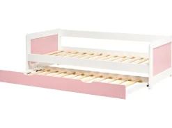 Letto estraibile Legno di pino GRAVELINES 90 x 200 cm Rosa