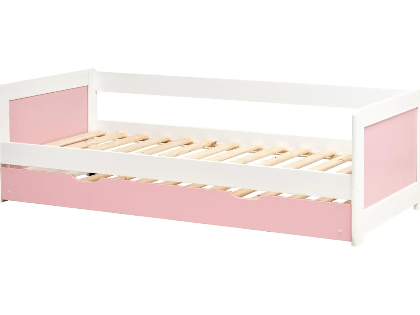 Letto estraibile Legno di pino GRAVELINES 90 x 200 cm Rosa