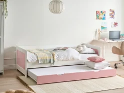 Letto estraibile Legno di pino GRAVELINES 90 x 200 cm Rosa