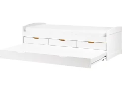 Letto estraibile Legno di pino PETIVILLE 90 x 200 cm Bianco