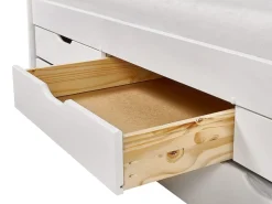 Letto estraibile Legno di pino PETIVILLE 90 x 200 cm Bianco