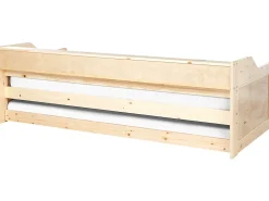 Letto estraibile Legno di pino EDERN 90 x 200 cm Marrone chiaro