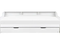 Letto estraibile Legno di pino EDERN 90 x 200 cm Bianco