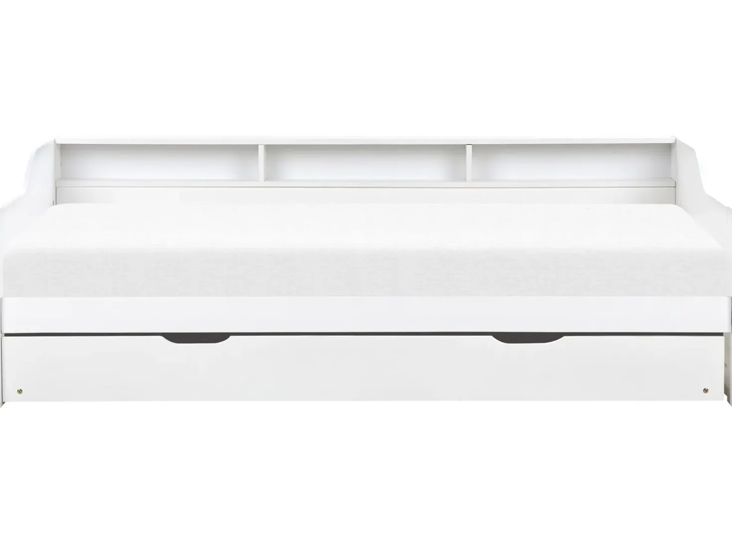 Letto estraibile Legno di pino EDERN 90 x 200 cm Bianco