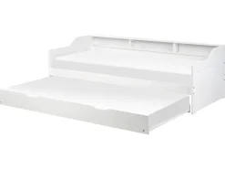 Letto estraibile Legno di pino EDERN 90 x 200 cm Bianco