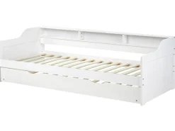 Letto estraibile Legno di pino EDERN 90 x 200 cm Bianco