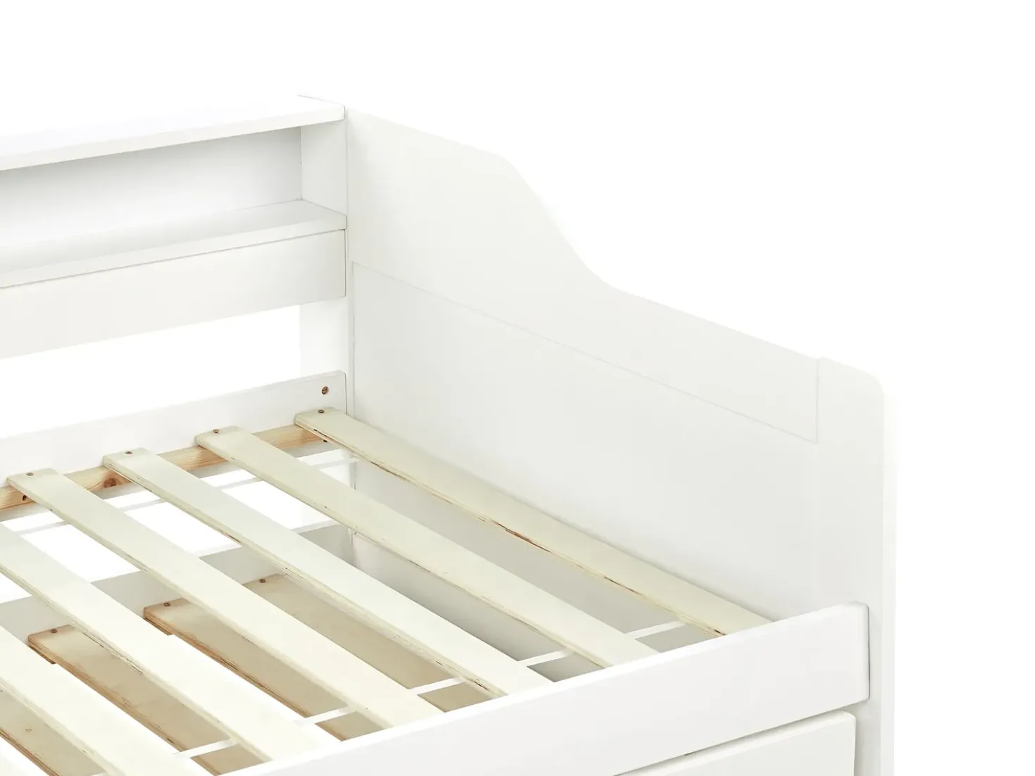 Letto estraibile Legno di pino EDERN 90 x 200 cm Bianco