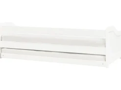 Letto estraibile Legno di pino LUNERAY 90 x 200 cm Bianco