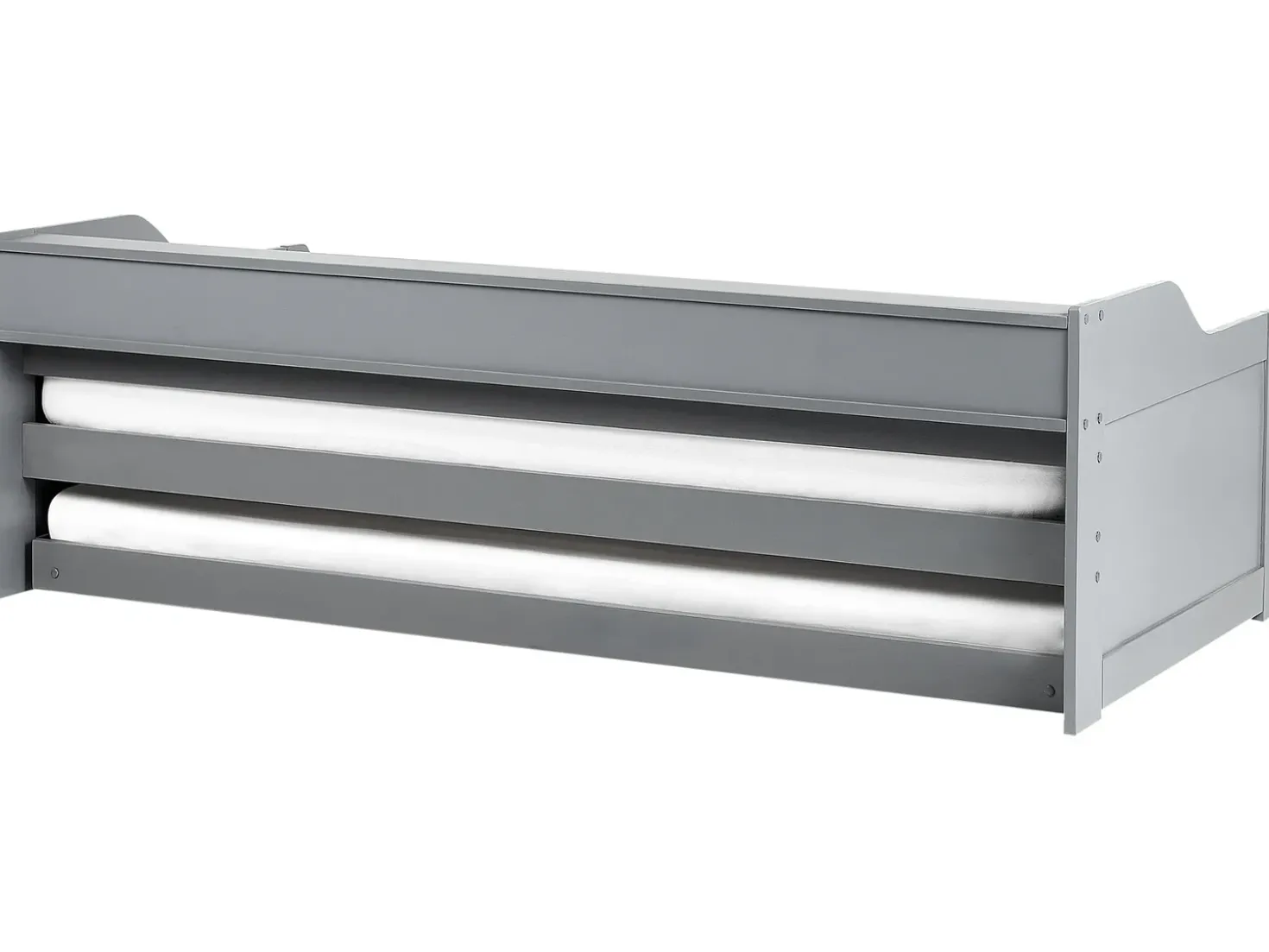 Letto estraibile Legno di pino EDERN 90 x 200 cm Grigio