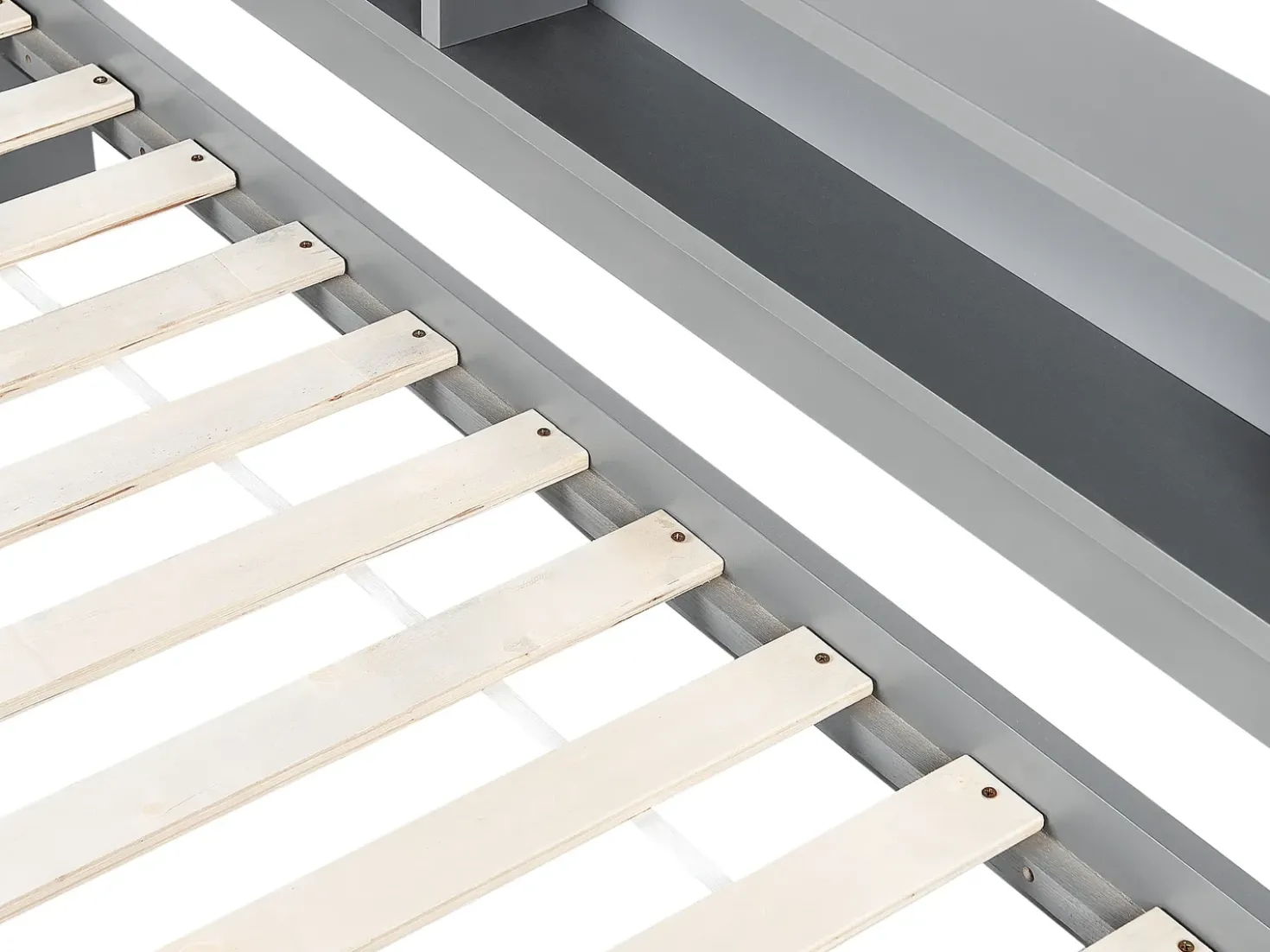 Letto estraibile Legno di pino EDERN 90 x 200 cm Grigio