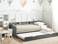 Letto estraibile Legno di pino EDERN 90 x 200 cm Grigio