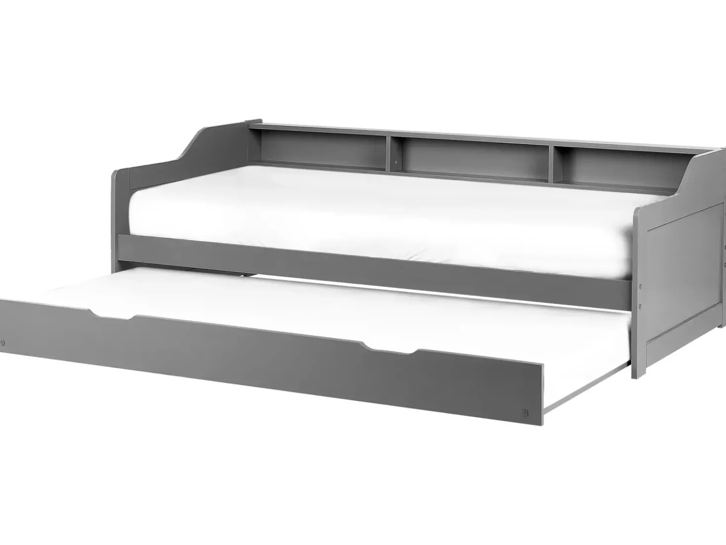 Letto estraibile Legno di pino EDERN 90 x 200 cm Grigio