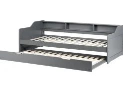Letto estraibile Legno di pino EDERN 90 x 200 cm Grigio