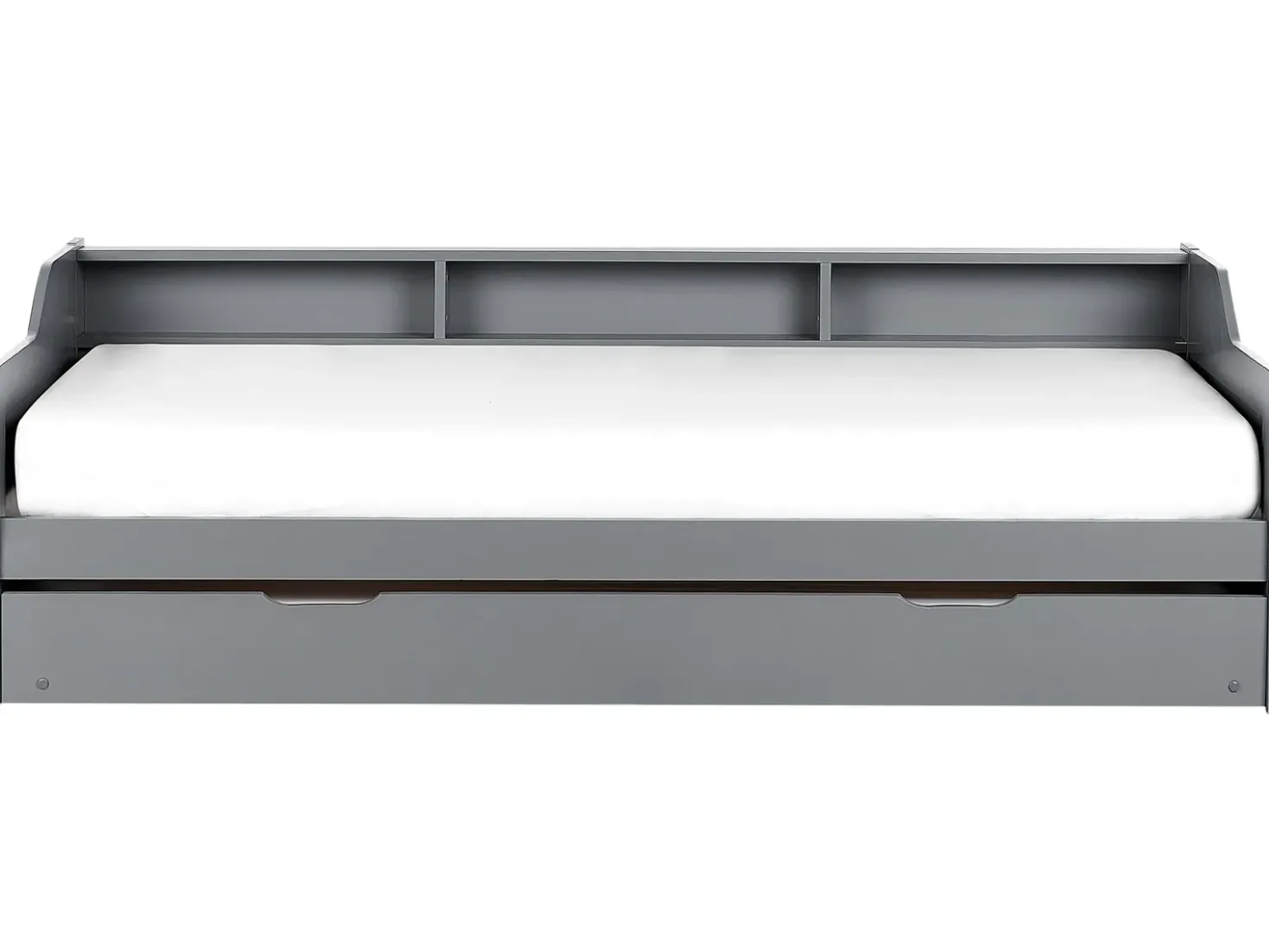 Letto estraibile Legno di pino EDERN 90 x 200 cm Grigio