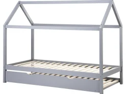 Letto estraibile per bambini Legno di pino CRILLON 90 x 200 cm Grigio