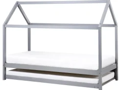 Letto estraibile per bambini Legno di pino CRILLON 90 x 200 cm Grigio