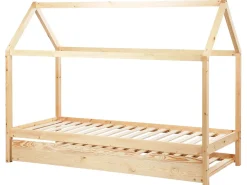 Letto estraibile per bambini Legno di pino CRILLON 90 x 200 cm Marrone chiaro