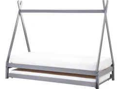 Letto estraibile per bambini Legno di pino TALMONTIERS 90 x 200 cm Grigio