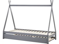 Letto estraibile per bambini Legno di pino TALMONTIERS 90 x 200 cm Grigio