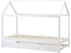 Letto estraibile per bambini Legno di pino CRILLON 90 x 200 cm Bianco