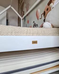 Letto estraibile per bambini Legno di pino CRILLON 90 x 200 cm Bianco