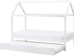 Letto estraibile per bambini Legno di pino CRILLON 90 x 200 cm Bianco