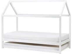 Letto estraibile per bambini Legno di pino CRILLON 90 x 200 cm Bianco