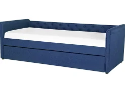 Letto estraibile Tessuto LIBOURNE 80 x 200 cm Blu marino