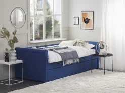 Letto estraibile Tessuto LIBOURNE 80 x 200 cm Blu marino
