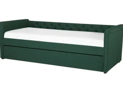 Letto estraibile Tessuto LIBOURNE 80 x 200 cm Verde scuro