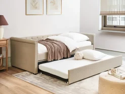 Letto estraibile Tessuto LIBOURNE 90 x 200 cm Beige