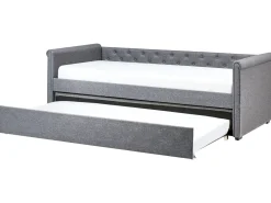 Letto estraibile Tessuto LIBOURNE 90 x 200 cm Grigio scuro